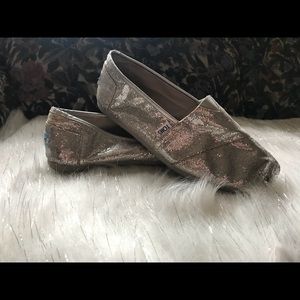 Silver Sparkle Toms